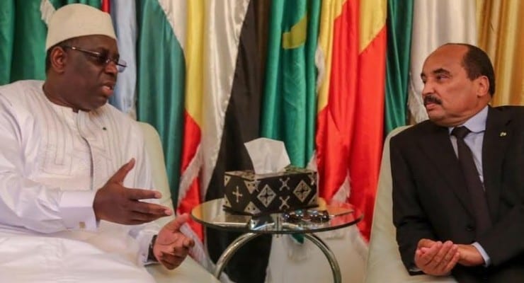 الرئيسان الموريتاني والسنغالي خلال مباحثات رسمية - أرشيف