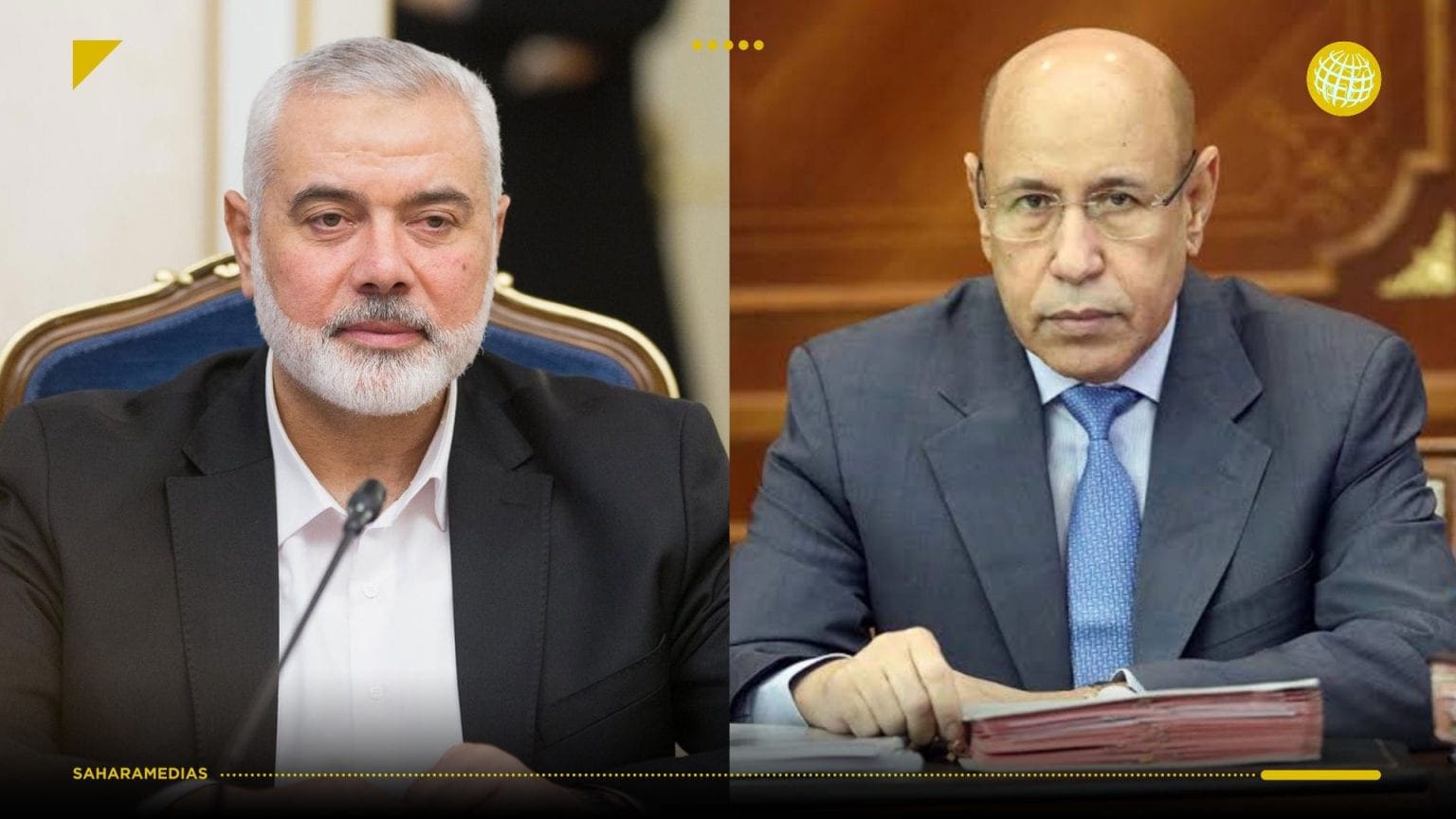 إسماعيل هنية يجري اتصالا هاتفيا مع ولد الغزواني