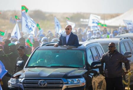 ضمن زيارته لولاية اترارزة.. الغزواني يصل إلى اركيز