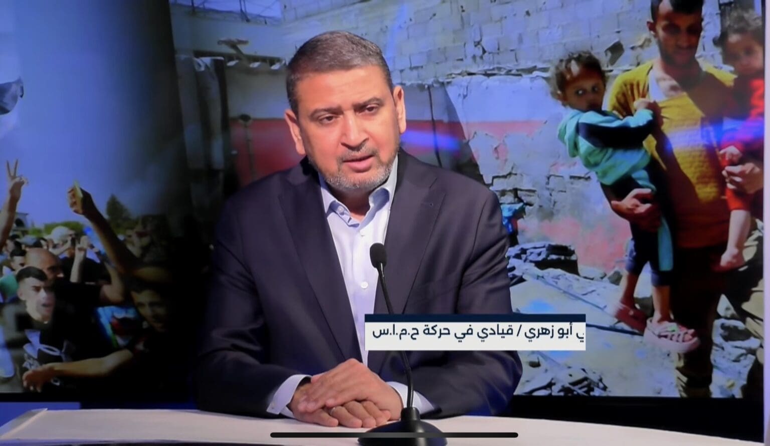 سامي أبو زهري: لا نفكر في نزع سلاحنا ومظاهرات غزة لا تخلو من “أغراض حزبية”