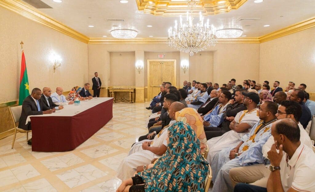 ولد الغزواني يجتمع بممثلي الجالية الموريتانية في أمريكا