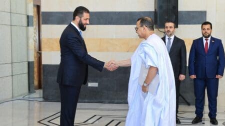 سفير موريتانيا في دمشق يقدم أوراق اعتماده للرئيس الشرع