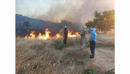 السيطرة على حرائق غابات بعد ثلاثة أيام من جهود الإطفاء في لعصابه